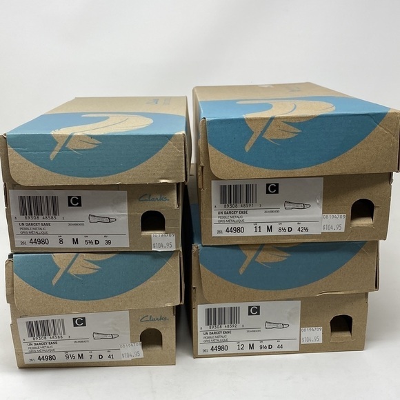 Clarks Un Darcey Ease Pebble Leather Ballet Flats - Picture 9 of 9